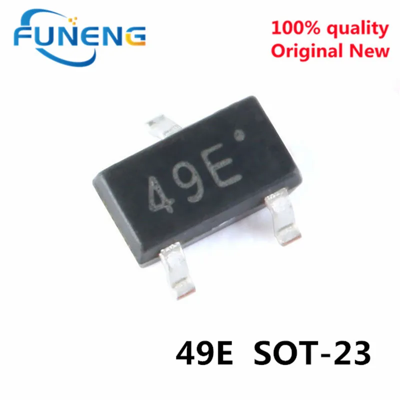 100PCS 50pcs 49E  44E A3144  OH44E  3V-30V  Hall Effect Sensor Switch Hall Element  49E  SOT-23 SS49E AH49E High Sensitivity