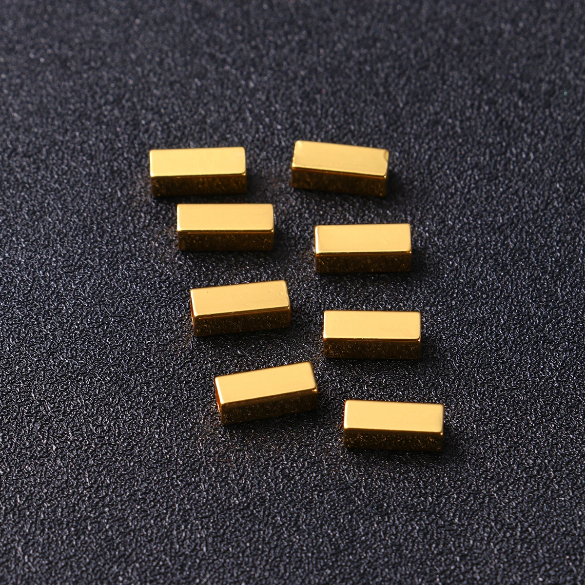 

50Pcs Rectangular Hollow Copper Tubes Premium Material Lightweight for DIY Jewelry Making Necklace Bracelet Craft Spacers