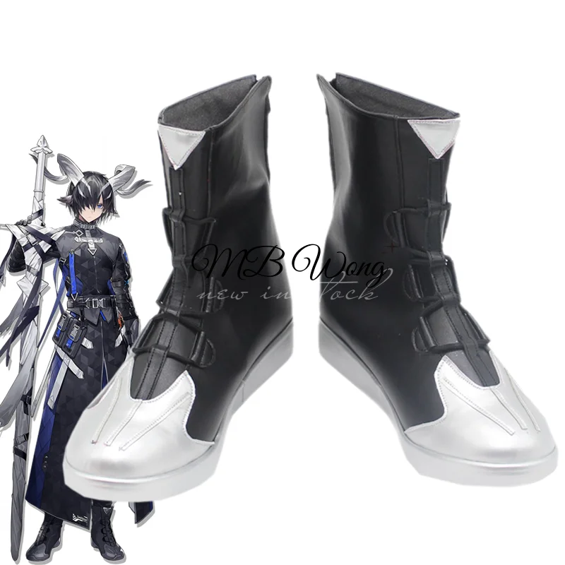 Game Arknights Lessing Maeyer Cosplay Shoes Boots Lessing Role Play Halloween Carnival Women Men Costume Party Outfit