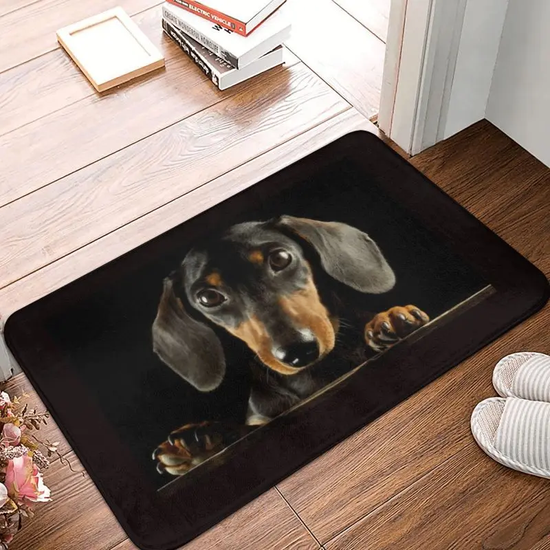 Dachshund Dog Doormat Wiener Badger Puppy Non-Slip Entrance Kitchen Bath Door Floor Mat Rug Toilet Living Room Footpad Carpet