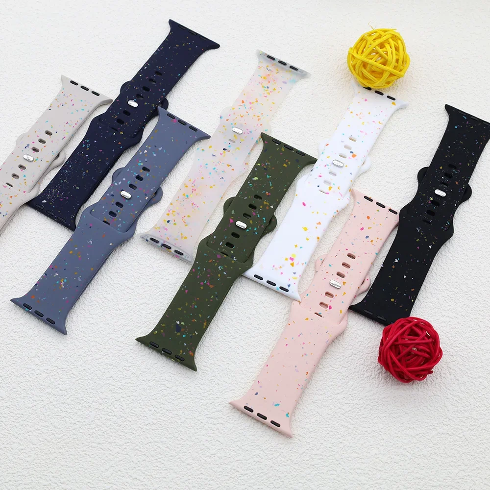 Silicone Strap for Apple Watch Band 44mm 49mm 45mm 40mm 41mm 46mm 42mm Correa Sports Bracelet Iwatch Series 10 9 8 SE 7 3 Ultra