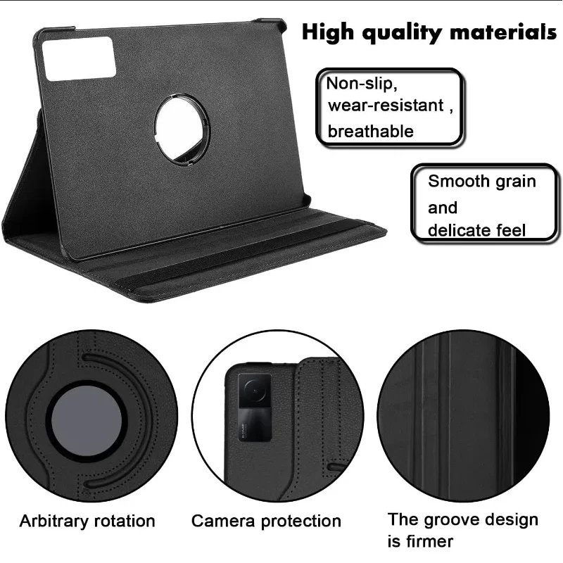 For Xiaomi Redmi Pad SE 11 inch Case 360 Rotating Stand Tablet Cover for Redmi Pad SE 11
