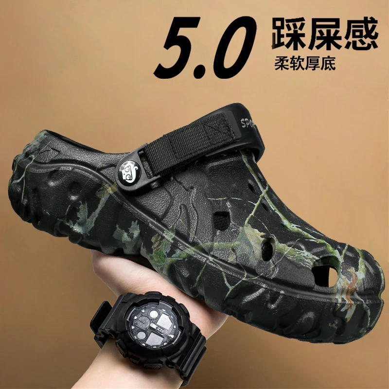 

Big Size 46 47 Summer Men Outdoor Clog Sandals Platform Slippers Men Garden Clogs Home Shoes Male Sandals Hole Casual Shoes