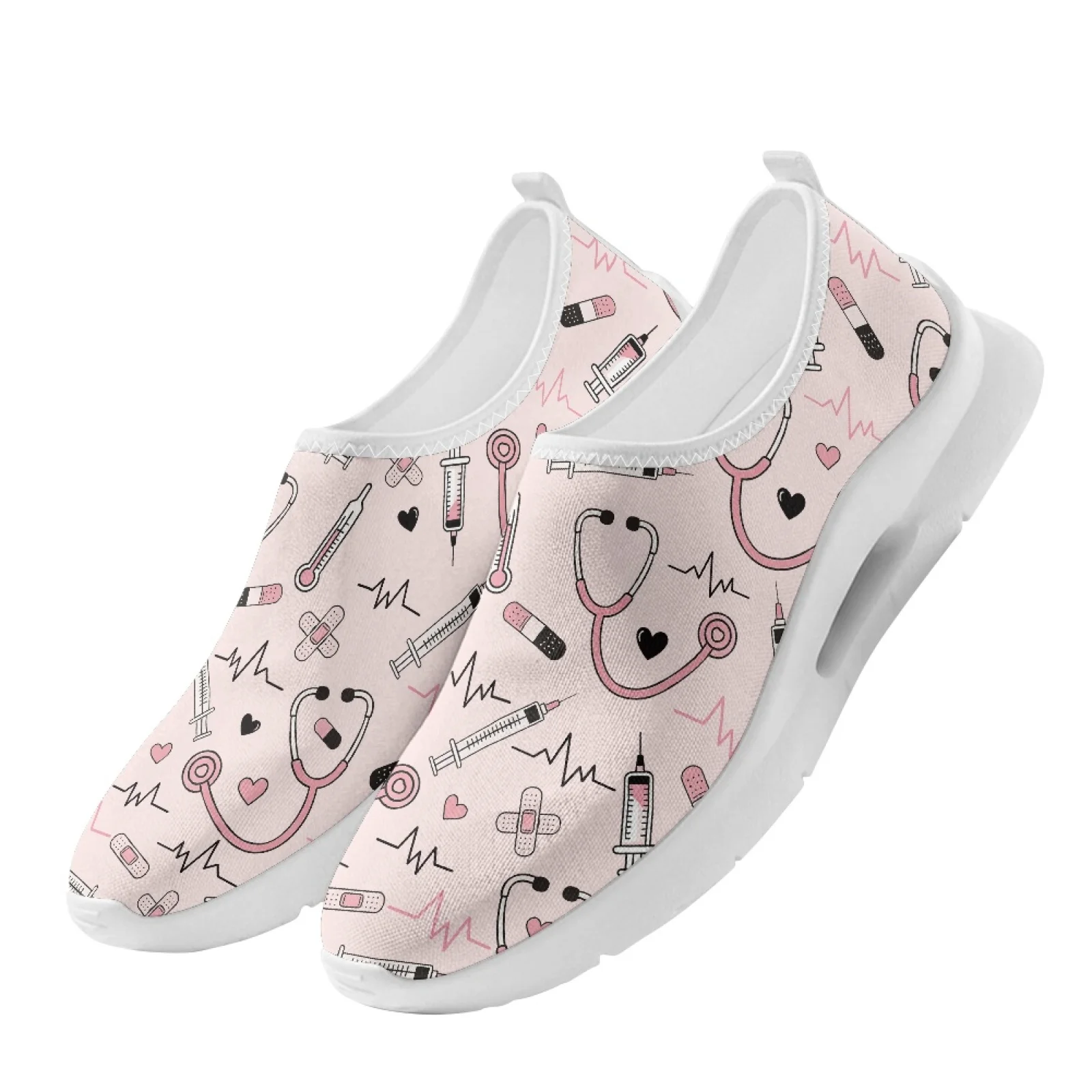 XIXIRIMIDO Women Slip-on Wide-toed Shoe Nurse Shoes Men's Sneakers and Casual Shoes Zapatillas de Mujer Soft Hospital Healthcare view 5