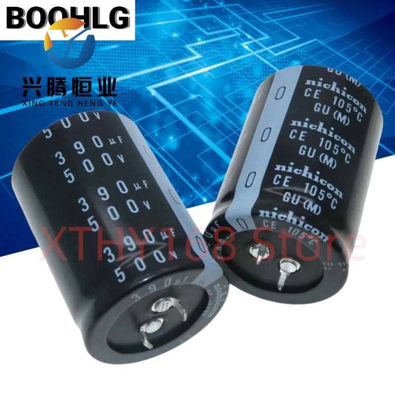 2PCS 390UF 500V Electrolytic Capacitor 500V 390UF 35X50 GU Long Life