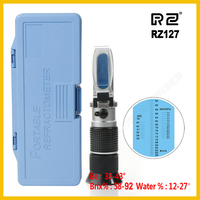 RZ Genuine Retail Package High Concentration Brix Be Water 3 in 1 58%~92% Honey Refractometer Bees Sugar Food ATC RZ127