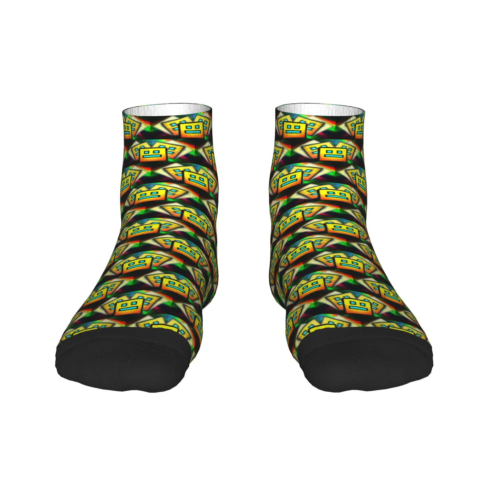 Calcetines de tablero geométrico de videojuegos, medias Harajuku de alta calidad, calcetines para todas las estaciones, accesorios para regalos de Navidad para hombre y mujer