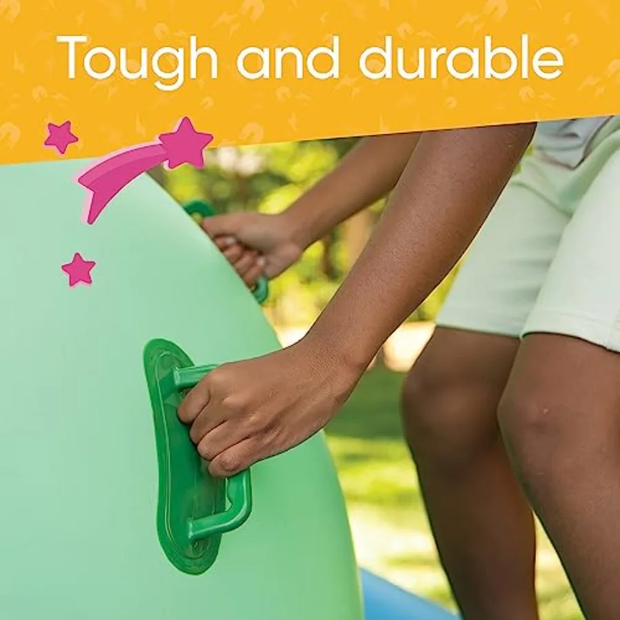 Rocker gonflable de dôme de 8 pieds avec 6 poignées, équipement de jeu amusant pour enfants, videur géant, jouet d'arrière-cour pour jeu en plein air