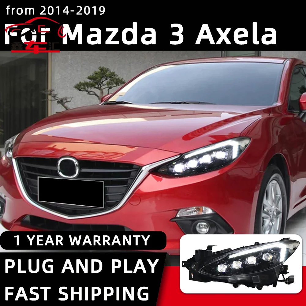 

XCH Headlight For Mazda3 Axela LED Headlights 2014-2019 Head Lamp Car Styling DRL Signal Projector Lens Automotive Accessories