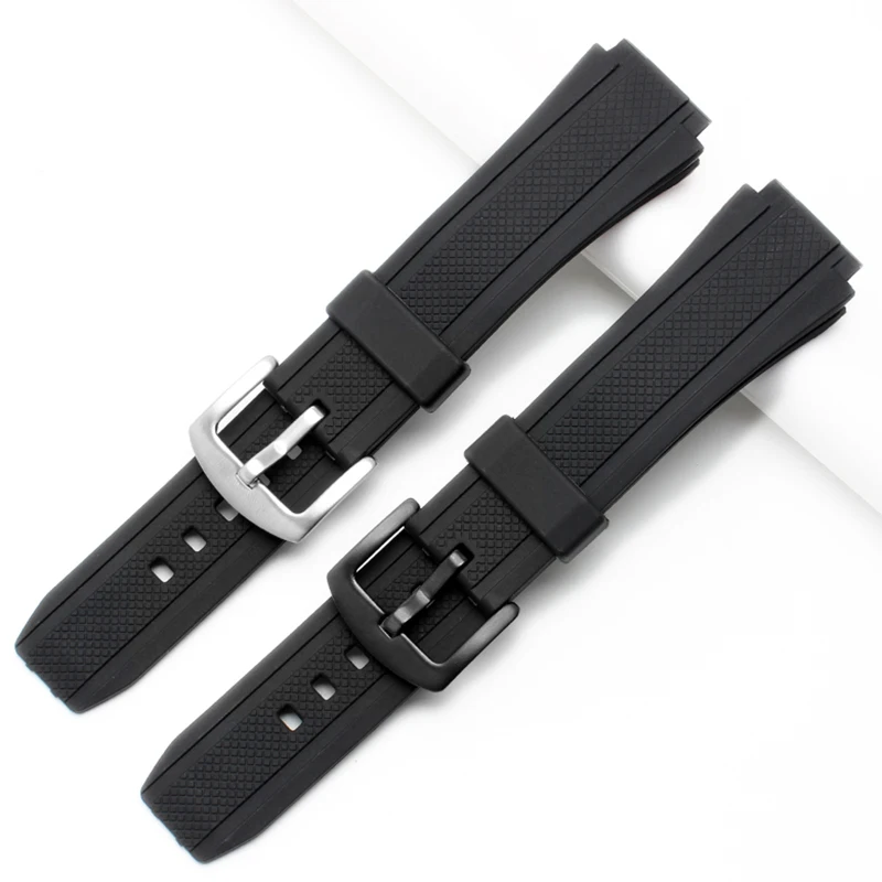 EF552 Rubber Sports Watch Band For Casio Edifice EF-552 Watchbands EF-552D-1A Men's Silicone Bracelet Stainless Buckle 25*20mm