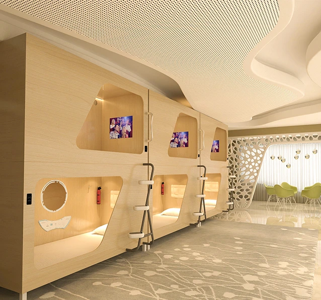 Environmental multilayer board wooden type Horizontal or vertical capsule bed