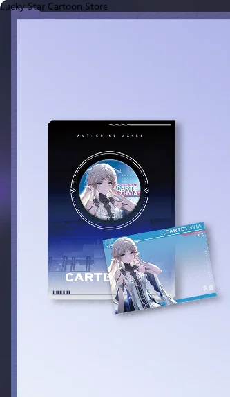 Официальный оригинальный аниме Wuthering Waves Cartethyia Lupa Fling the Coronet of Cheers тематический набор оттисков талисман подарок косплей