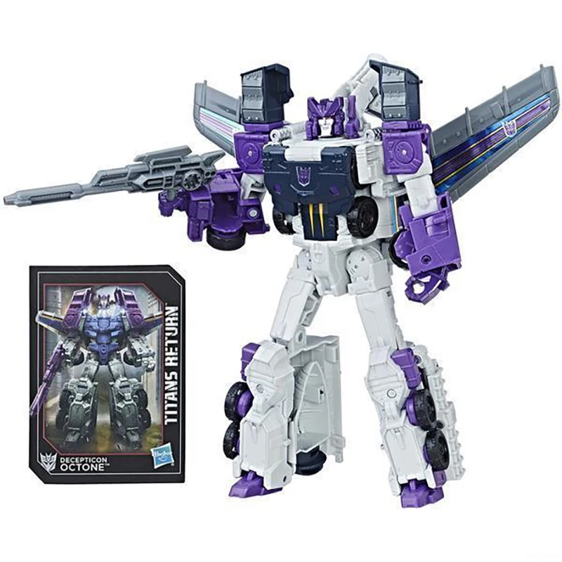 [En Stock] Hasbro Transformers Titans retour Megatron, Blitzwing, Galvatron et Octone Voyager classe figurine modèle jouets