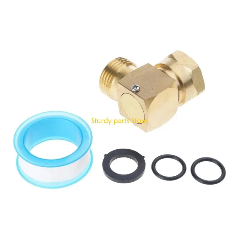 

97QC 90-градусный L-образный адаптер для садового шланга на открытом воздухе, простой в установке