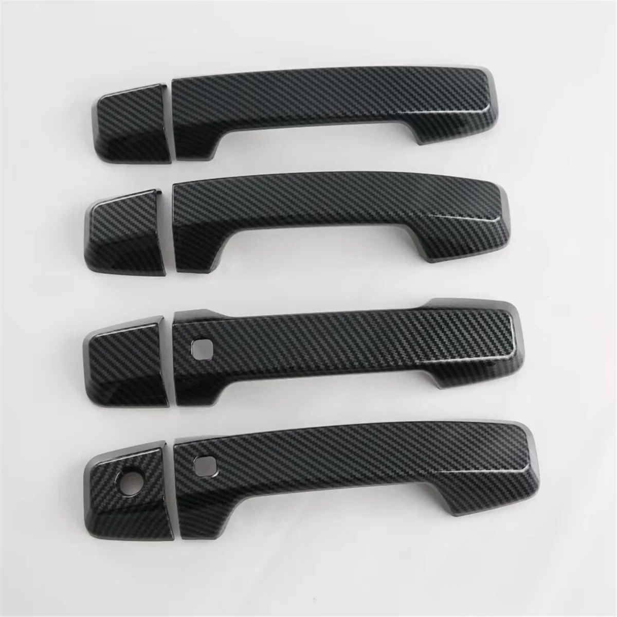 Couvercle de poignée de porte et garniture de bol de poignée de porte, accessoires extérieurs, fibre de carbone, Mitsubishi Triton L200 2024