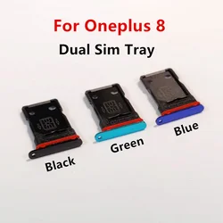 듀얼 SIM 트레이 어댑터 소켓 거치대, 휴대폰 하우징 수리 부품 교체, SIM 카드 슬롯, Oneplus 8 Oneplus8 One plus용