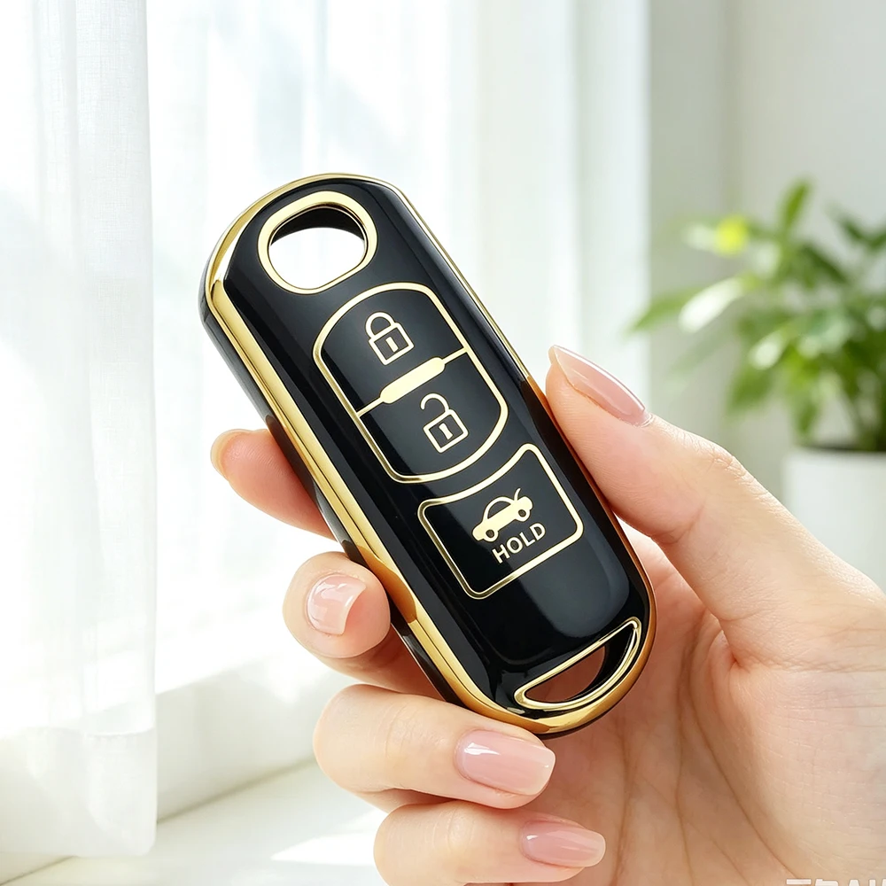3 Buttons TPU Car Key Case Fob for Mazda 3 5 6 CX5 CX7 CX9 CX-5 CX-7 CX-9 MX-5 Miata RX-8 X-5 Summit Axela Atenza M3 M6 Shell
