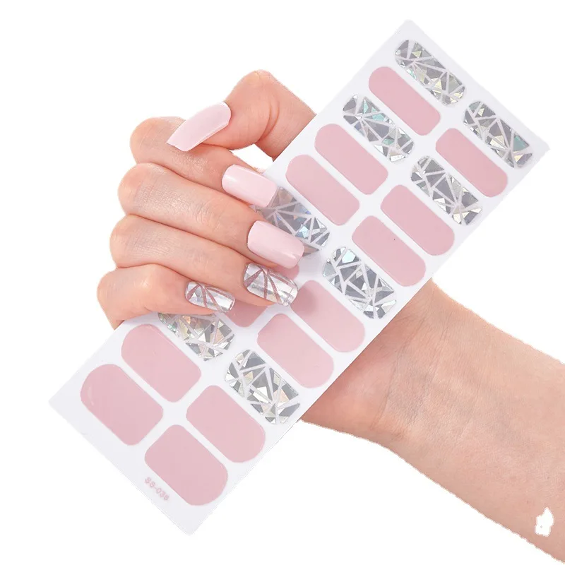 Bakken Gratis Modieuze Wijn Rode Nail Art Stickers Collectie Manicure Diy Nagellak Strips Wraps Voor Feest Decor