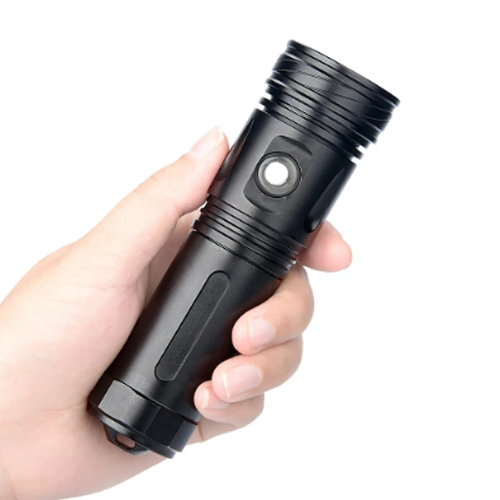 Linterna LED de buceo profesional L2, 5000 lúmenes, 100M, impermeable, táctica