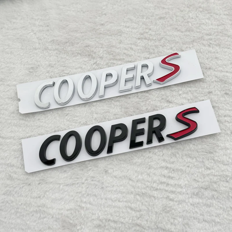 3D Glossy Black Chrome CLUBMAN Letters Rear Trunk Emblem Badge Sticker For Mini Clubman F54 R55 Car Styling Accessories