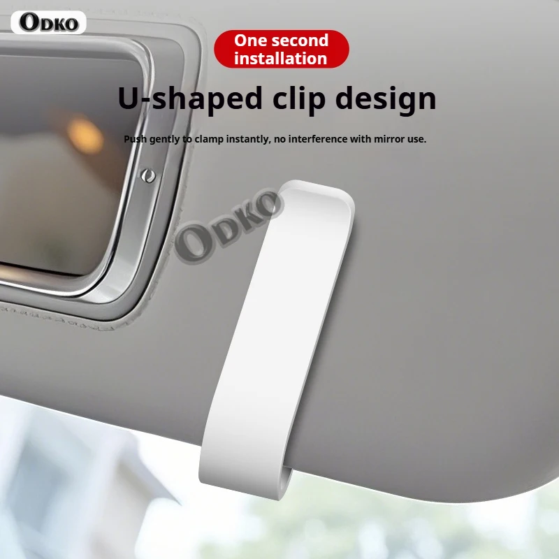 حامل نظارات مثبت على السيارة متعدد الوظائف مشبك تخزين لوح ظلة لـ NIO ET5 ET7 ET9 EVE EC6 ES6 ES8