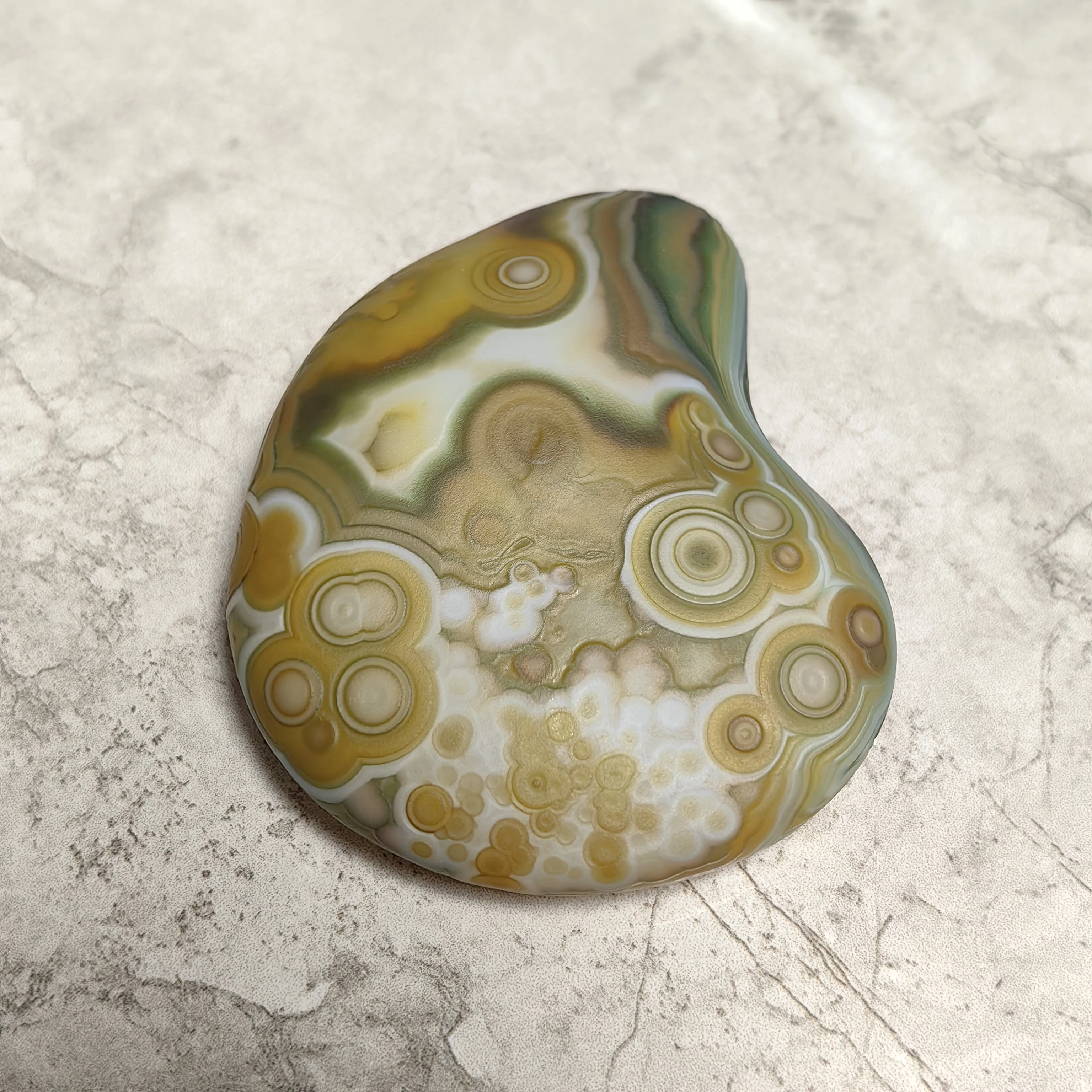 Pure Natural Divine Eye Agate Wishing Agate Rough Stone Palm Stones for Amulet Ward Off Evil, DIY Jewelry Making Home Decor