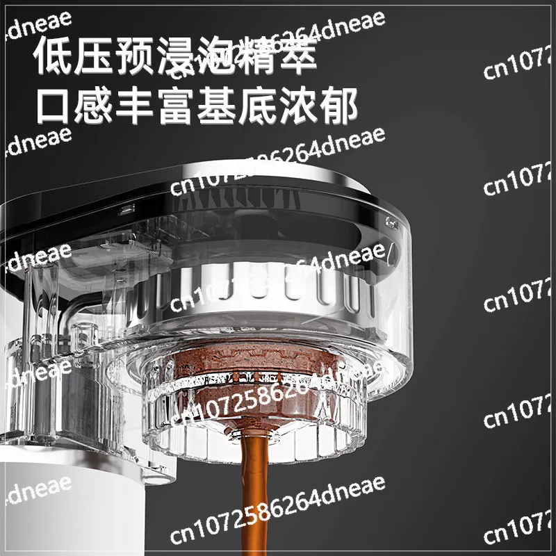 

Portable coffee machine, household small automatic hot and cold double espresso machine