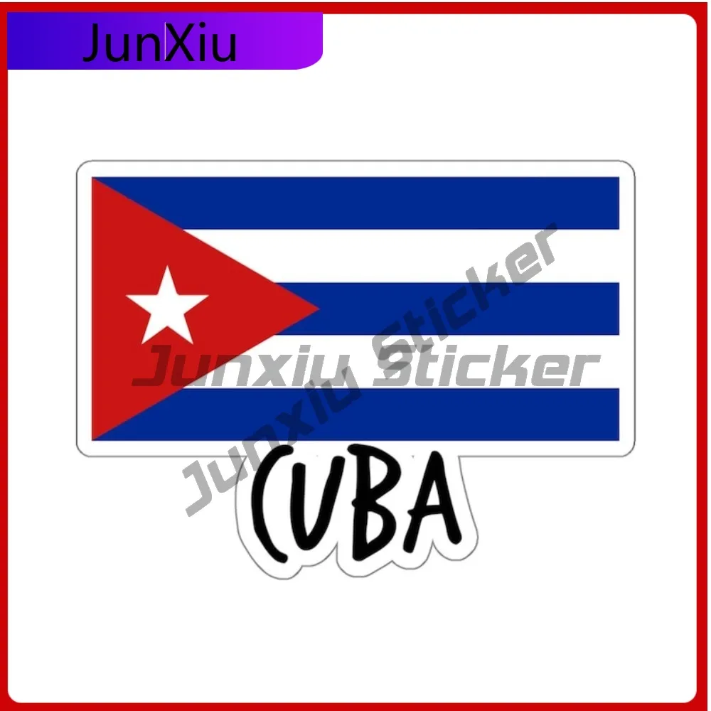 Наклейки с флагом Кубы, Гавана, Карибского моря, тропические сувенирные наклейки для путешествий, декоративные аксессуары, окна кемпера, лобовое стекло, багажник