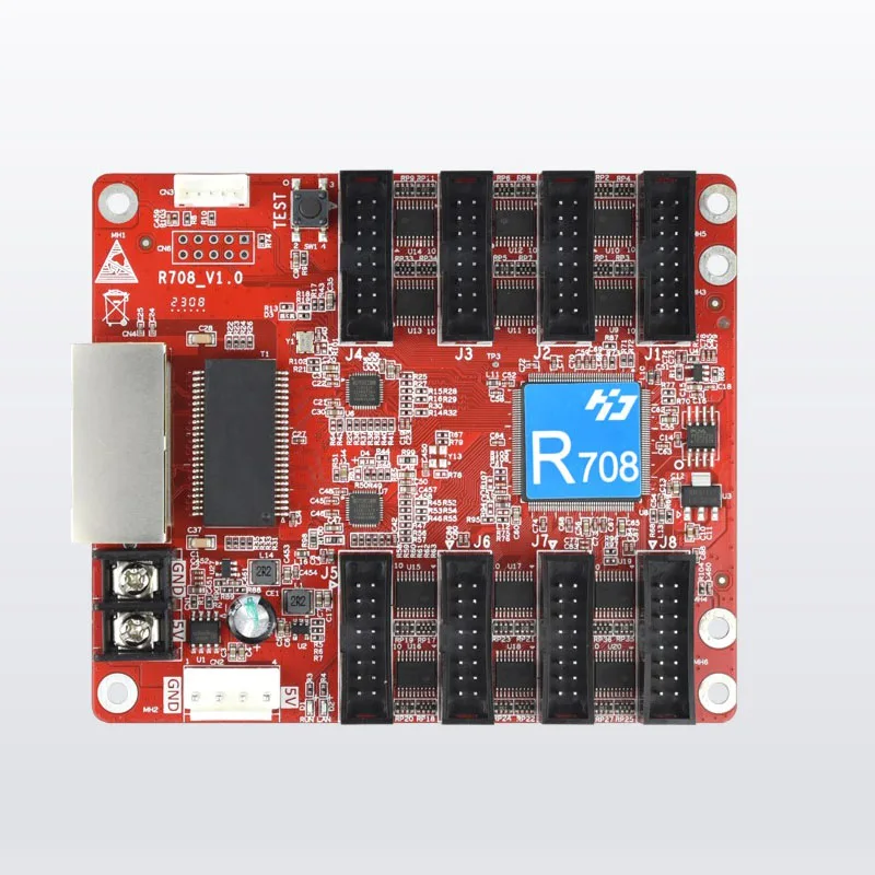 Huidu R708 Receiving Card For Led Module Panel Cabinet Support Synchronous and Asynchronous Control System Work With VP410A