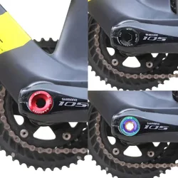 MTB Aluminum Alloy CNC Screw Mountain Bike Crank Cover M15/M18/M19/M20 Bolt for Mtb Crankset  Carbon Crankset  Oval Chainring