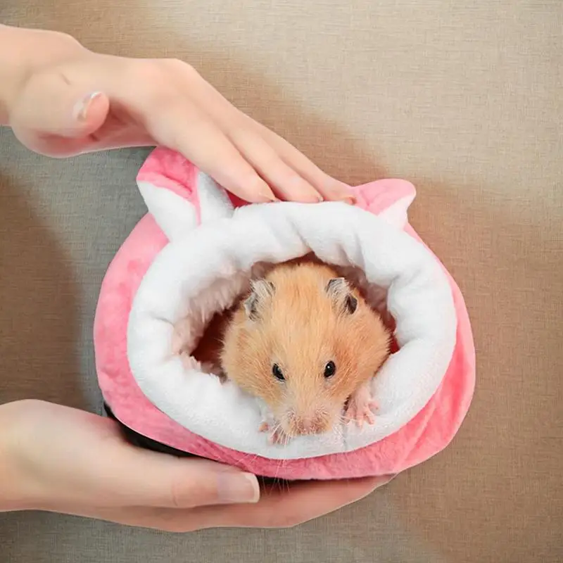 

Squirrel Bed Cartoon Chinchilla Bed Bedding House Hamster Hammock Non-Slip Small Animal Cage Accessories For Dwarf Hamsters