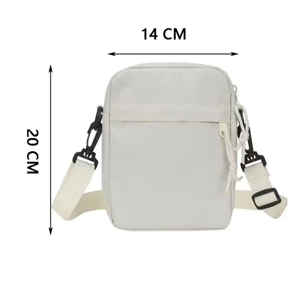 High Quality Oxford Cloth Crossbody Bags Black White Khaki Minimalists Shoulder Bag Long Shoulder Strap Tote Bag Men Women