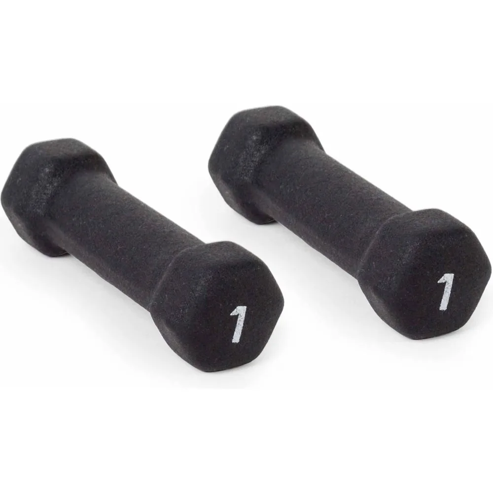 1lb Black Neoprene Dumbbell Pair Adjustable Weight Home Gym Fitness Equipment for Strength Training Workout Men Women Beginners Full Set with Stand Rack Storage for Exercise Yoga Cardio Aerobic Muscle Building Toning Arm - view 4