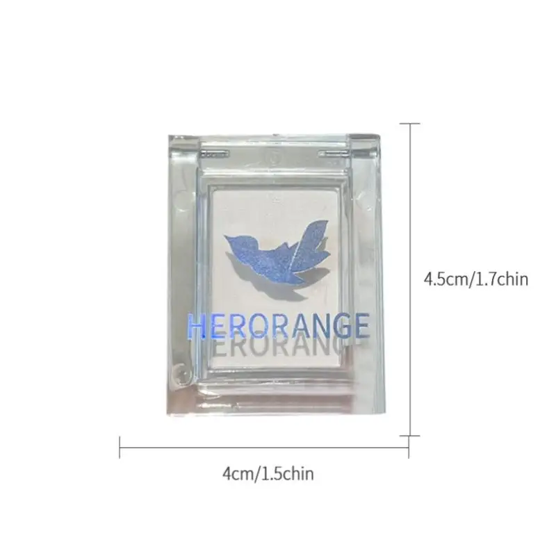 【Peace】HERORANGE Matte Monochrome Lidschatten-Palette Natural Light Highlighter Powder für empfindliche Augenkonturierung hellt auf