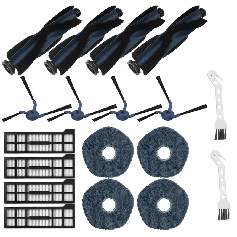 

BFYL для робота-пылесоса Eufy X10pro Omni, основная щетка, боковая щетка, сменные аксессуары для фильтра, щетка