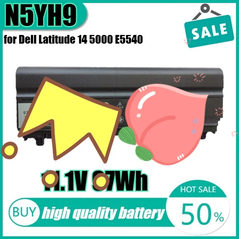 

11.1V 97Wh N5YH9 Laptop Battery for Dell Latitude 14 5000 E5540 E5440 VVONF VJXMC VV0NF 451-BBID
