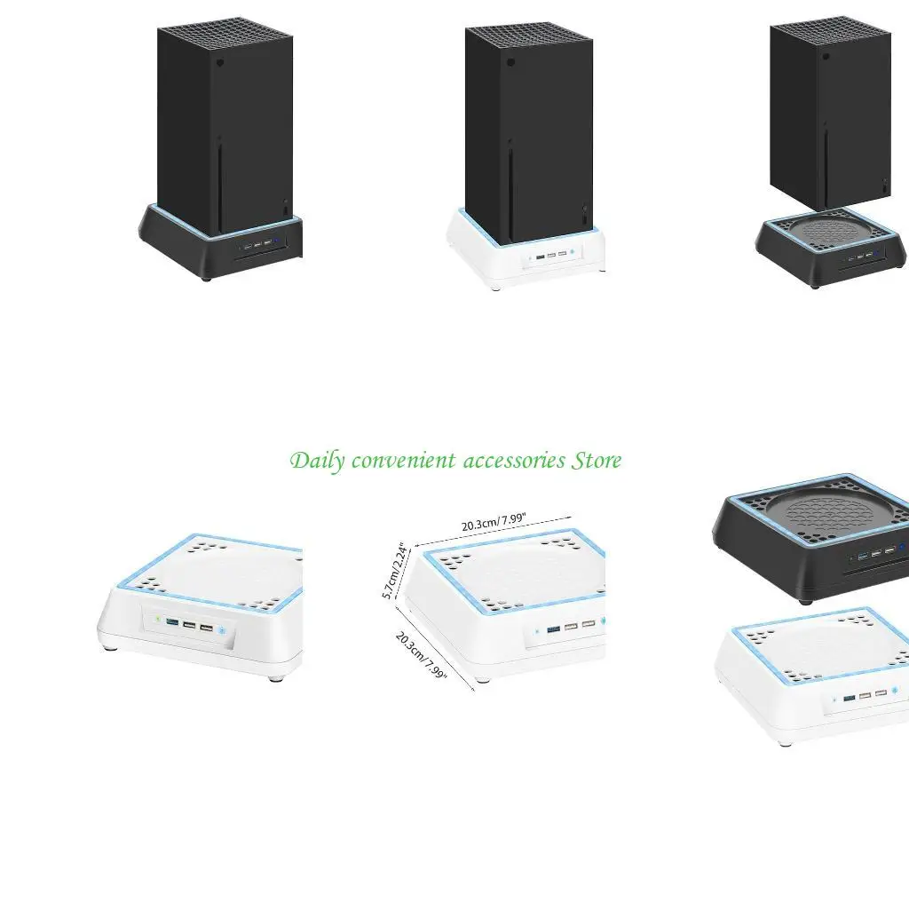 

97QB 3 порта USB Тепловой радиатор Базовый охладитель для игровой консоли