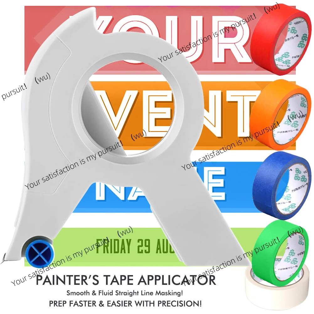 New Painter Masking Tape Applicator Dispenser Machine Adhesive Tape with Tape Cutting Tool for Repair and Beautify Crack in Tile