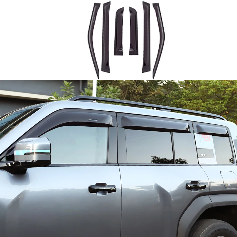 Car Widening Thickening Rain barriers Rain Shields for BYD Equation Leopard 5 2024 2025 Upgraded Appearance Modified Accessories