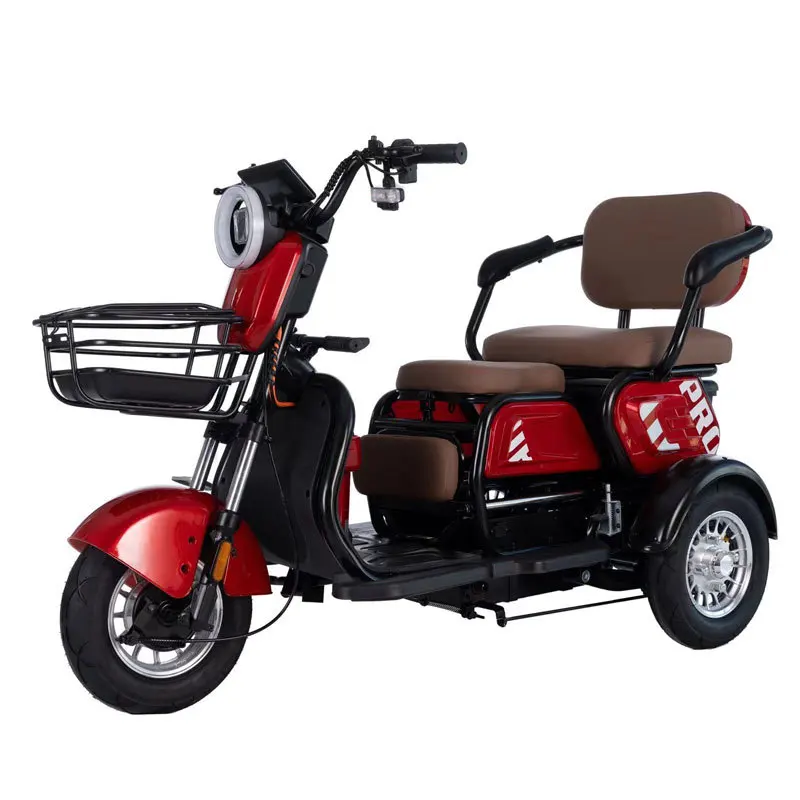 Bequemer Sitz für Erwachsene, Pendler-Dreirad, 1000 W, Hochleistungsmotor, älterer Haushalts-Elektroroller, behindertengerechter fließender Roller – Detail 5