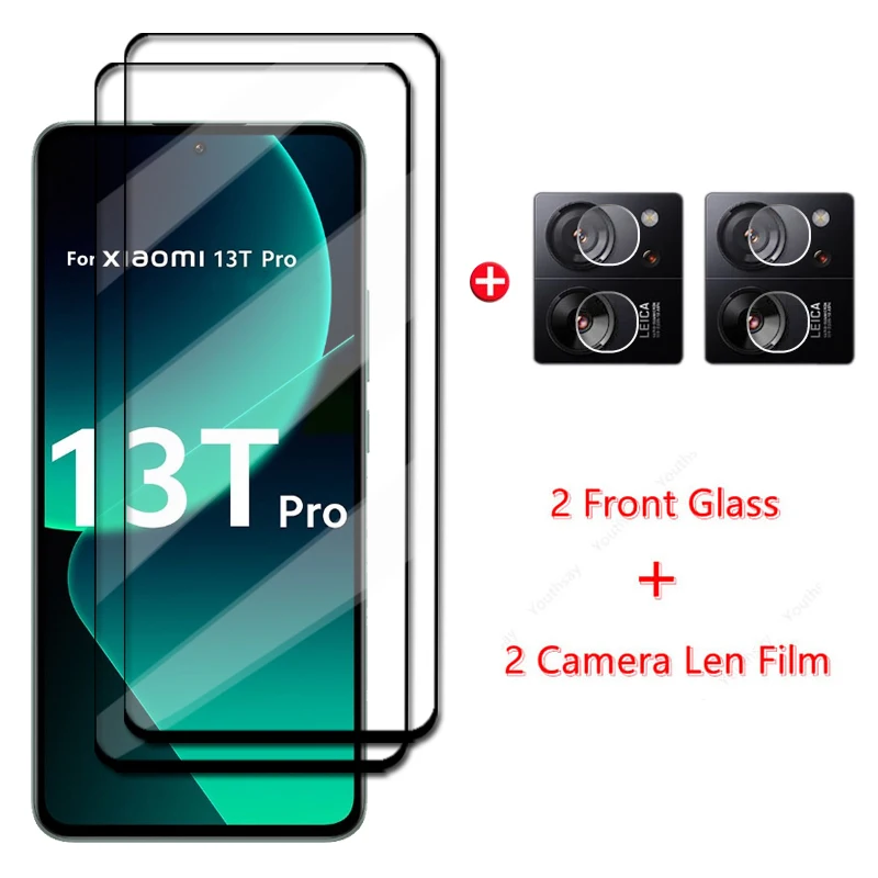 

For Xiaomi 13T Pro Glass Xiaomi 13T Pro Tempered Glass Screen Protector HD Protective Phone Lens Film For Xiaomi 13T Pro in6.67"