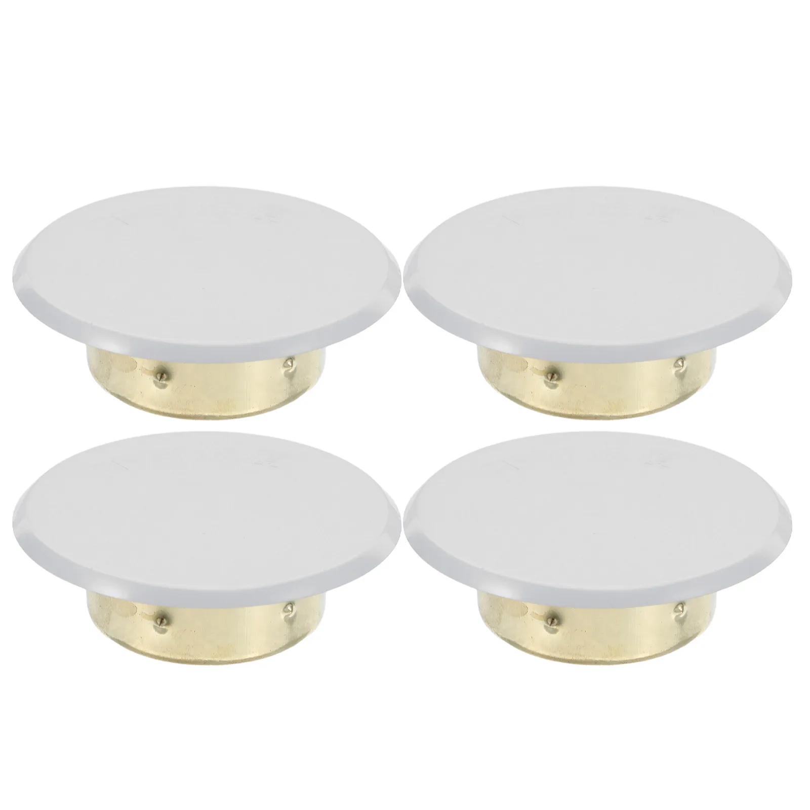 4Pcs Flame Resistant Fire Sprinkler Covers Concealed Threaded Ceiling Mount Nozzle Protector Plate for Sprinkler System