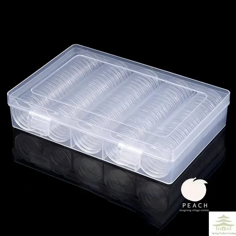 27Mm/30Mm Transparent Coin Cases Coins Storage Capsules Protection Box Container Holder Coin Collect Box Case Collect