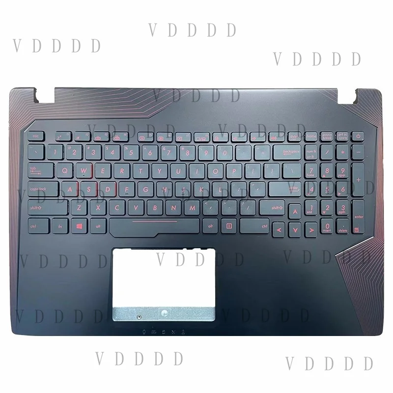 L...  For Asus GL553VW ZX53V FX53 FX53VD ZX53VM FX553V Palmrest Backlit Keyboard