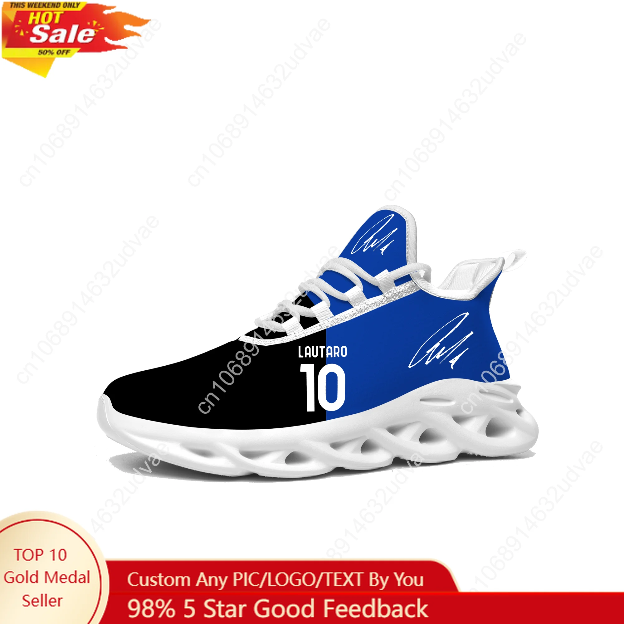 

Lautaro NO.10 Sports Sneakers Mans Womans Running Shoes Argentina Soccer Star Sneaker Lace Up Footwear Tailor Made Shoe White