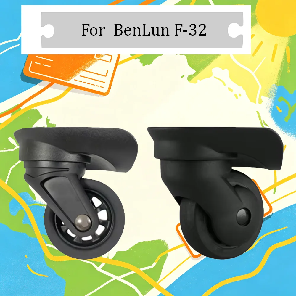 benlun-f-32ユニバーサル交換用荷物スピナーホイールトロリースーツケースキャスター修理キット（耐摩耗性）に適しています