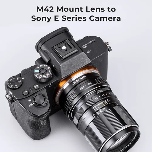 Imagen 2 del producto K&F CONCEPT M42-NEX Anillo Adaptador de Montura M42 para Lentes Sony E-mount, para Cámaras Sony NEX E-mount NEX3 NEX5n NEX5t A7 A6000