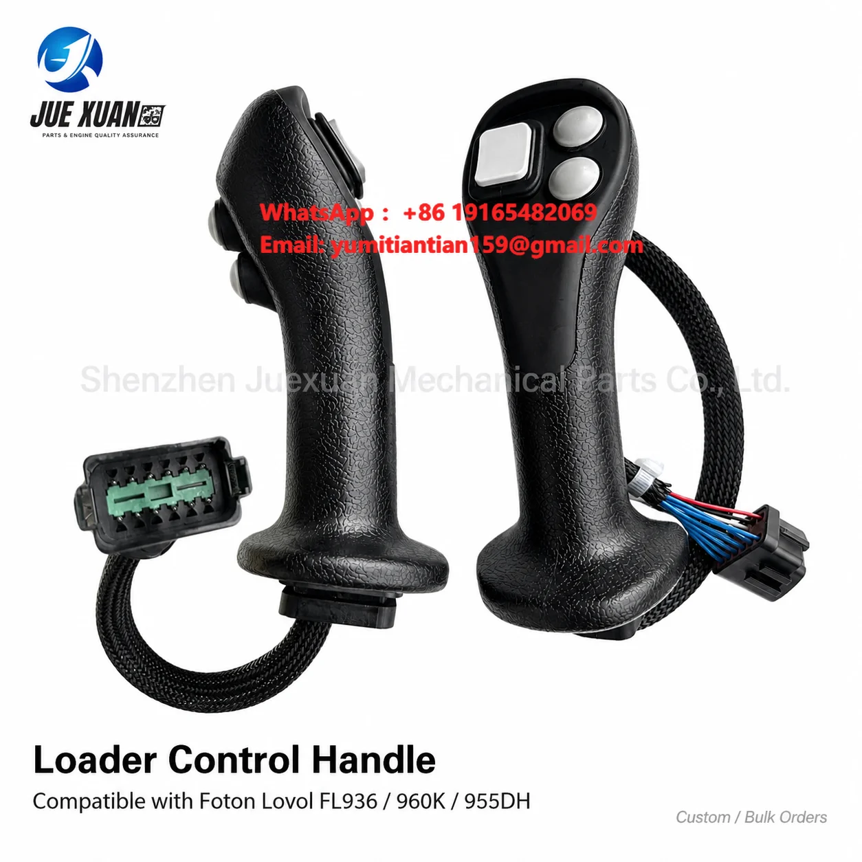 Juexuan Excavator Rotary Drilling Rig Electric Joystick Handle Assembly Rubber Grip Control Lever Spare Parts 1 Year Warranty