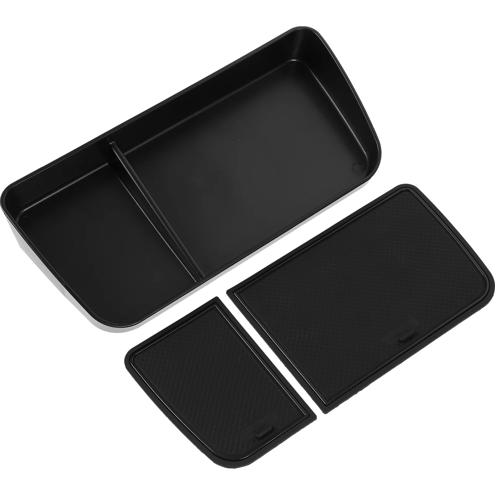 

Central Control Storage Box for Car Center Console Organizer Heat-Resistant Plastic Automotive Console Container with Rubber