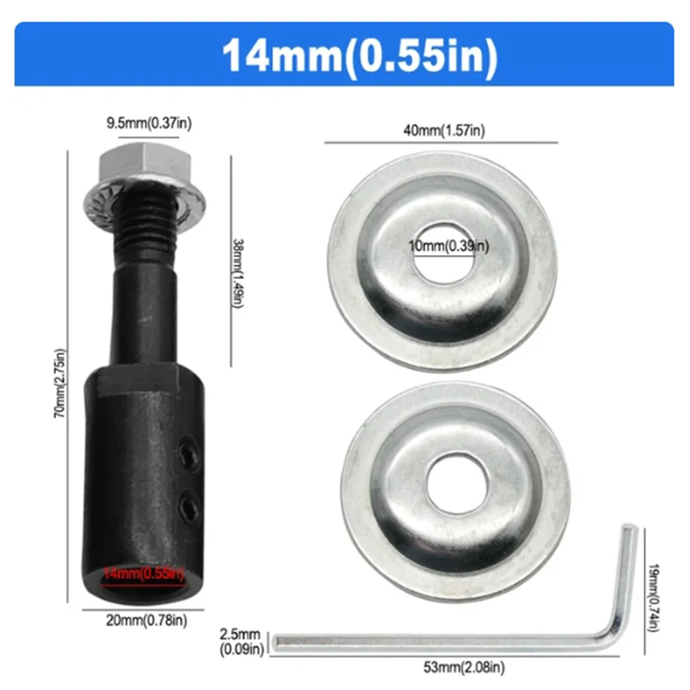 

1 Set Spindle Adapter For Grinding Polishing 5mm/6mm/8mm/10mm/12mm/14mm/16mm Shaft Motor Bench Grinder Extender Sleeve Couple